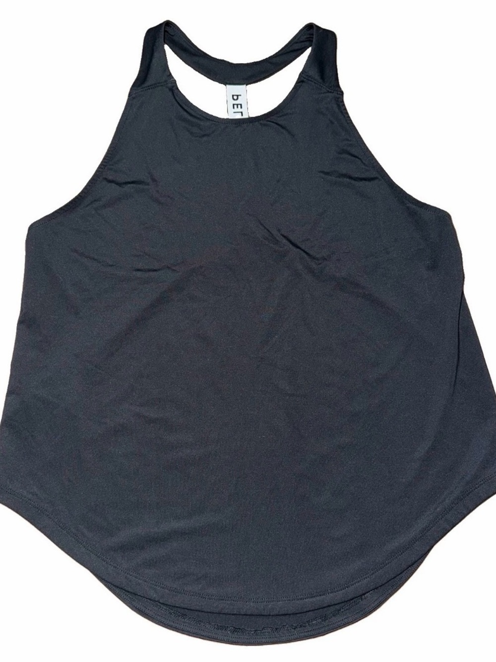 Peloton Women's High Neck Racerback Workout Tank Top Black Small Cycling Gym